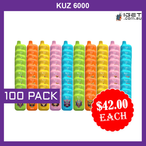 KUZ – 6000 PUFFS – 100 PACK