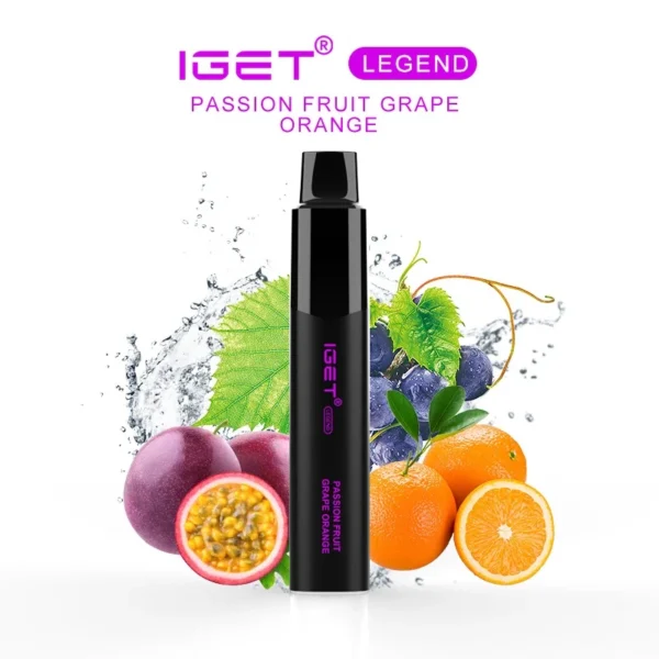 IGET LEGEND PASSIONFRUIT GRAPE ORANGE – 4000 PUFFS