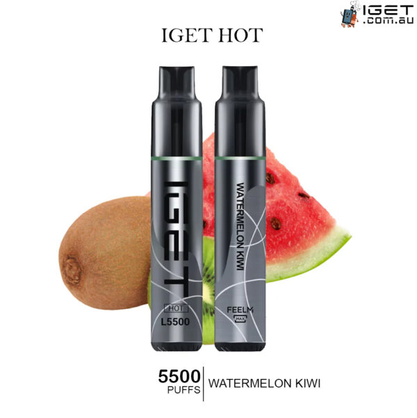 IGET HOT WATERMELON KIWI  – 5500 PUFFS