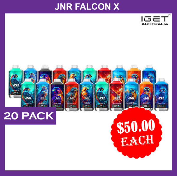 JNR FALCON – 18000 PUFFS – 20 PACK