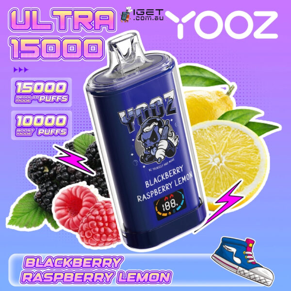 YOOZ ULTRA – BLACKBERRY RASPBERRY LEMON – 15000 PUFFS