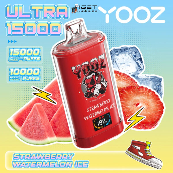 YOOZ ULTRA – STRAWBERRY WATERMELON ICE – 15000 PUFFS