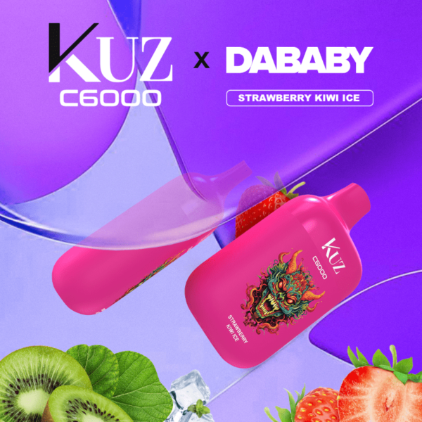 KUZ STRAWBERRY KIWI ICE ICE – 6000 PUFFS